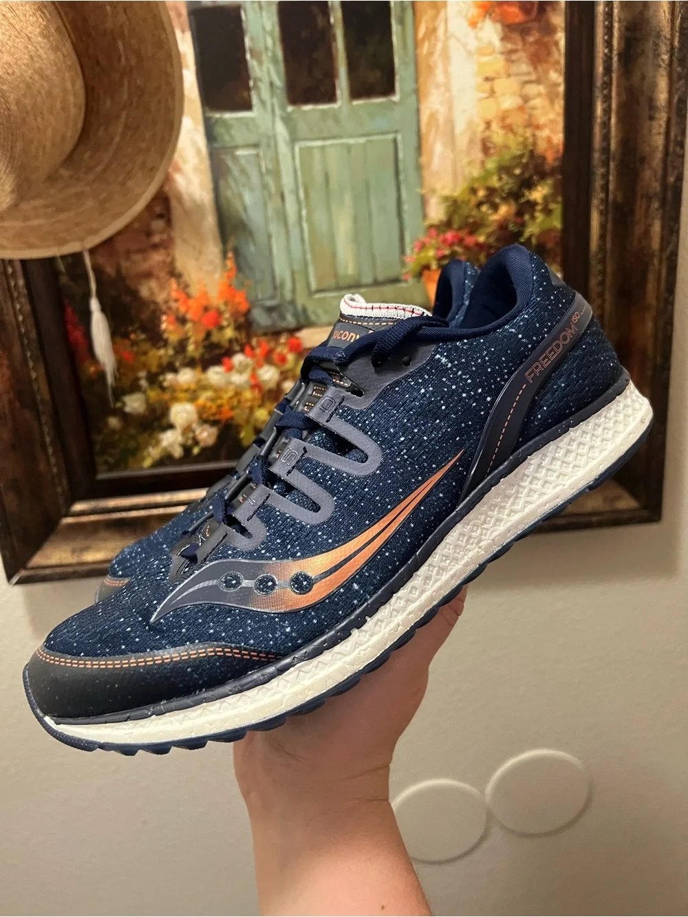 Saucony Freedom ISO 2 Navy Sneakers